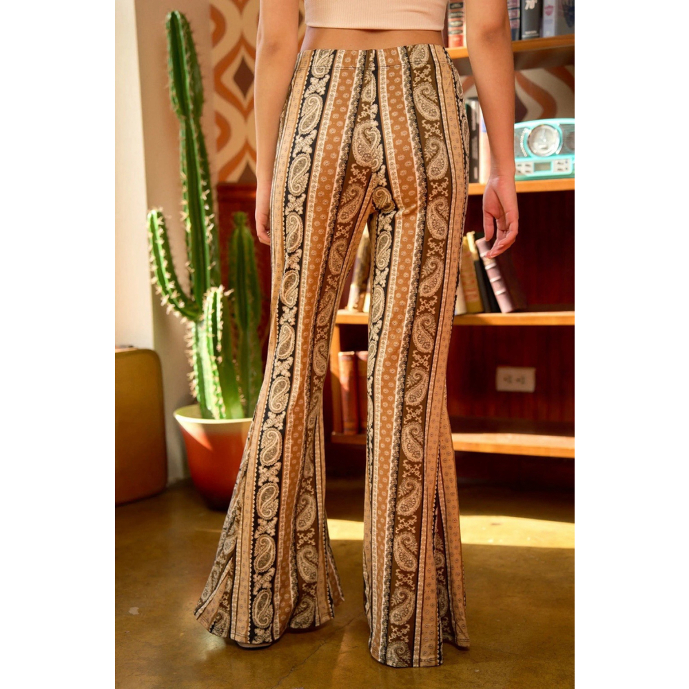 🌺 Jade By Jane Paisley Print Flared Pants Size 1X - Picture 2 of 7